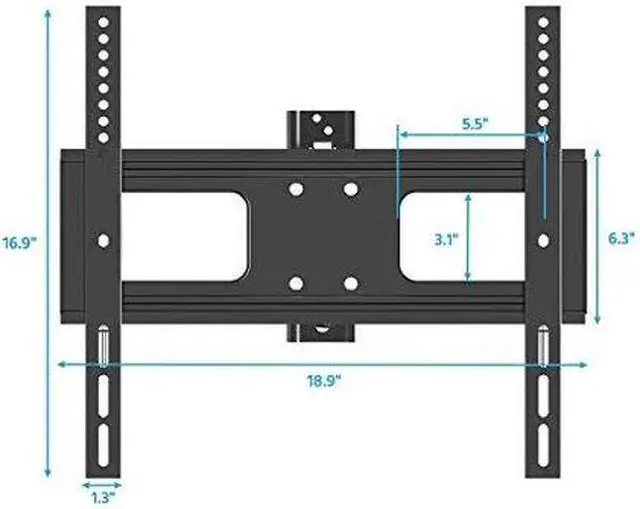 Alt view image 9 of 12 - Monoprice Outdoor Full Motion TV Wall Mount Bracket For TVs 32in to 100in, Max Weight 110 lbs, VESA Patterns Up to 200x200 to 400x400