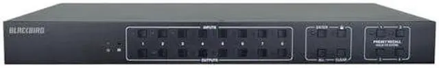 Alt view image 20 of 20 - Monoprice Blackbird 4K 8x8 HDMI Matrix Switch with HDMI 2.0, Supports HDR, 18Gbps, 4K@60Hz YCbCr 4:4:4, 8 S/PDIF Outputs, HDCP 2.2