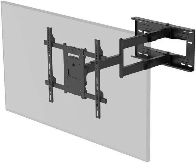 Alt view image 10 of 20 - Monoprice Portrait and Landscape 360 Full-Motion Articulating TV Wall Mount for TVs 40in to 75in, Weight Capacity 110 lbs, Extension 3.3in to 31.5in