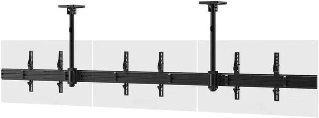 Alt view image 10 of 13 - Monoprice 3x1 Menu Board Ceiling Mount For Displays Between 32in to 65in, Max Weight 66 lbs. ea., VESA Patterns up to 600x400 - Commercial Series