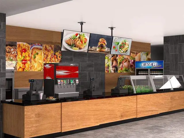 Alt view image 13 of 13 - Monoprice 3x1 Menu Board Ceiling Mount For Displays Between 32in to 65in, Max Weight 66 lbs. ea., VESA Patterns up to 600x400 - Commercial Series