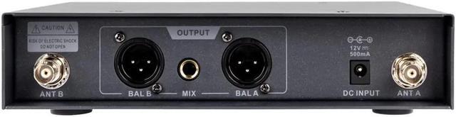 Alt view image 11 of 14 - Monoprice 200-Channel UHF Dual Headset Wireless Microphones System, For Church Services, Business Meetings, or Karaoke Singing - Stage Right Series