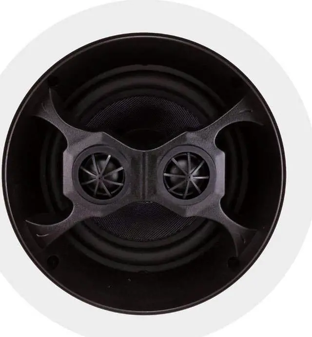 Alt view image 11 of 15 - Monoprice 100W 6.5" 3 Way Glass Composite Stereo In-Ceiling Speaker White 104619