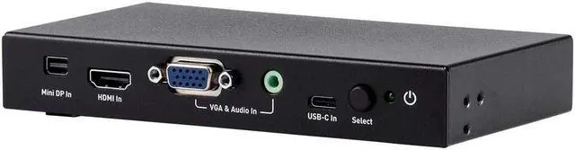 Alt view image 15 of 20 - Monoprice Blackbird 4K@60Hz Multi Video Input HDMI Converter, Mini DisplayPort, HDMI, VGA With 3.5mm Analog Audio, and USB Type-C Audio/Video Inputs