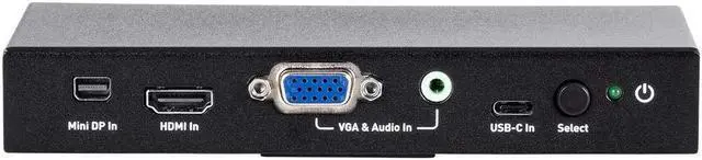Alt view image 17 of 20 - Monoprice Blackbird 4K@60Hz Multi Video Input HDMI Converter, Mini DisplayPort, HDMI, VGA With 3.5mm Analog Audio, and USB Type-C Audio/Video Inputs