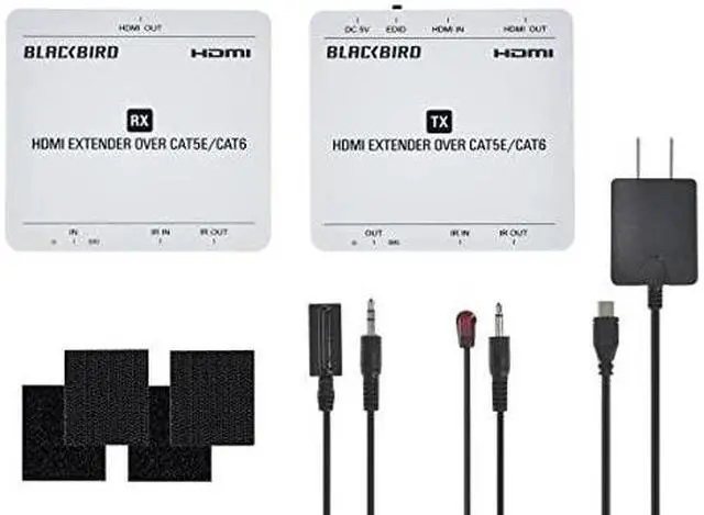 Alt view image 12 of 14 - Monoprice Blackbird 4K HDMI Extender over Ethernet, CAT5e/6/7, 70m, HDMI Loop Out, Smart EDID, Power over Cable (PoC)