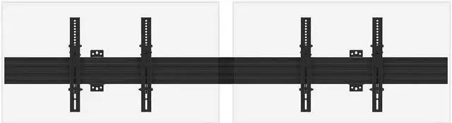 Alt view image 9 of 13 - Monoprice 2x1 Menu Board Wall Mount For Screens between 32in to 65in, Max Weight 66 lbs, VESA Patterns up to 600x400 - Commercial Series