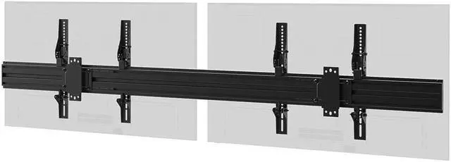 Alt view image 10 of 13 - Monoprice 2x1 Menu Board Wall Mount For Screens between 32in to 65in, Max Weight 66 lbs, VESA Patterns up to 600x400 - Commercial Series