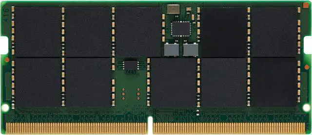 Alt view image 5 of 5 - Kingston KSM48T40BD8KI-32HA 32GB DDR5 SDRAM Memory Module - For Notebook - 32 GB - DDR5-4800/PC5-38400 DDR5 SDRAM - 4800 MHz Dual-rank Memory - CL40 - 1.10 V - ECC - Unbuffered - 262-pin - SoDIMM