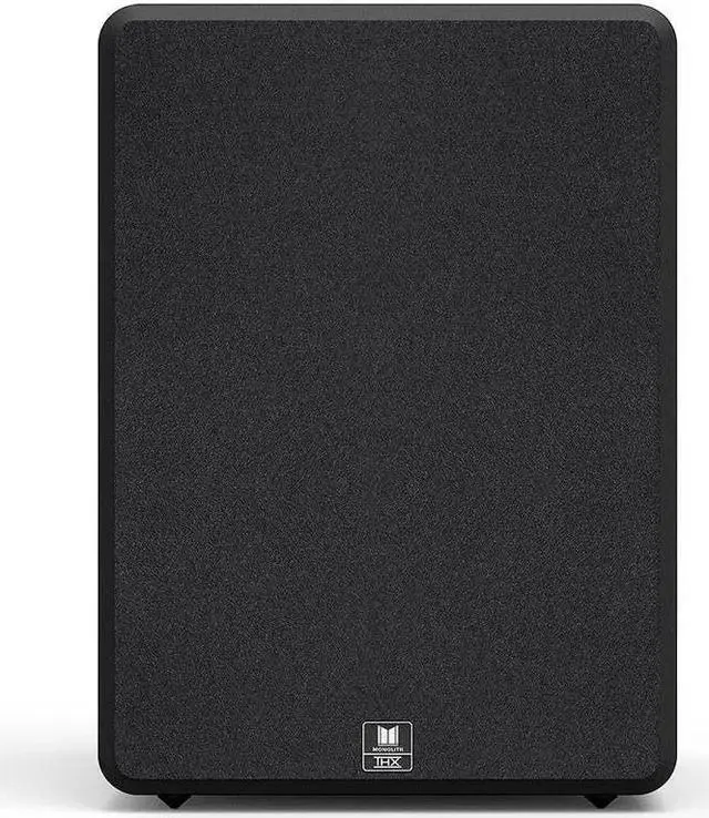 Alt view image 9 of 10 - Monoprice Monolith M-12 V2 12in THX Certified Ultra 500 Watt Powered Subwoofer, Massive Output, Low Distortion, Vented HDF Cabinet
