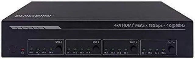 Alt view image 19 of 20 - Monoprice Blackbird 4K 4x4 HDMI Matrix HDR 18Gbps 4K@60Hz YCbCr 4:4:4 HDCP 2.2