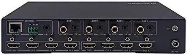 Alt view image 20 of 20 - Monoprice Blackbird 4K 4x4 HDMI Matrix HDR 18Gbps 4K@60Hz YCbCr 4:4:4 HDCP 2.2