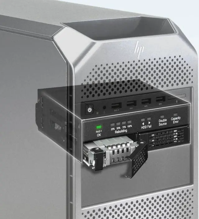 Main image of Dual 2.5" SATA Drive Removable RAID 1 & JBOD Mobile Rack Enclosure for 5.25" Bay - ToughArmor RAID MB902SPR-B R1