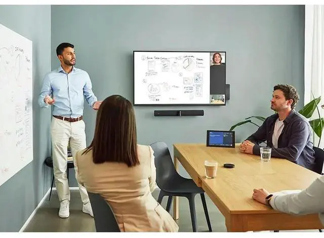 Alt view image 2 of 7 - Jabra Panacast 50 Room System - For Small/Medium Video Conferencing, Meeting Room, Office - 3840 x 2160 Video (Live) - 4K - Network (RJ-45) - HDMI In - 2 x HDMI Out - USB - Wireless LAN 8601332
