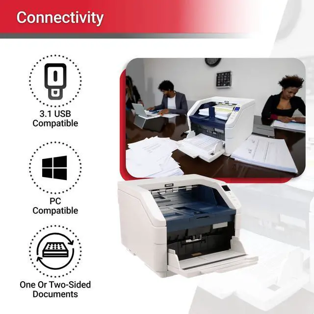 Alt view image 3 of 6 - Visioneer Xerox W110 Duplex Production Scanner with Document Feeder