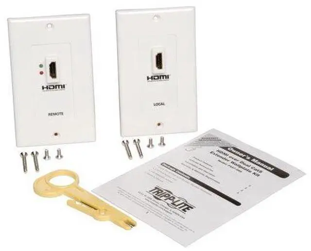 Alt view image 3 of 7 - Display Extender Kit,HDMI,Wall Plate