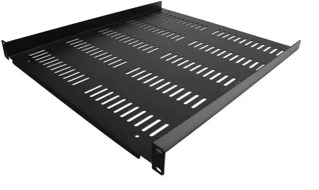Alt view image 7 of 13 - StarTech.com SHELF-1U-20-FIXED-V 1U Server Rack Shelf - Universal Vented Rack Mount Cantilever Tray for 19" Network Equipment Rack & Cabinet - Durable Design - Weight Capacity 55lb/25kg - 20" Deep Shelf, Black