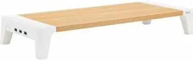 Alt view image 2 of 10 - Tripp Lite Monitor Riser for Desk Wood Top USB-A Charge and Data Ports MR229USB
