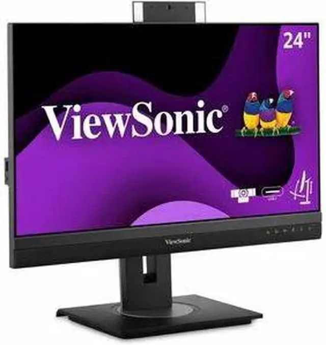Alt view image 16 of 16 - ViewSonic VG2456V - 24" 1080p Video Conference Monitor with Webcam, 90W USB C, Docking, Built-In Gigabit Ethernet