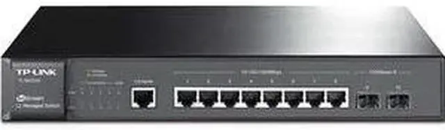 Alt view image 14 of 14 - TP-Link JetStream 8-Port Gigabit L2+ Managed Switch with 2 SFP Slots - 8 Ports - Manageable - 3 Layer Supported - Modular - Optical Fiber, Twisted Pair - Rack-mountable, Desktop