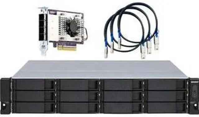 Alt view image 14 of 15 - QNAP TL-R1200S-RP-US 12-bay 2U rackmount SATA JBOD expansion unit