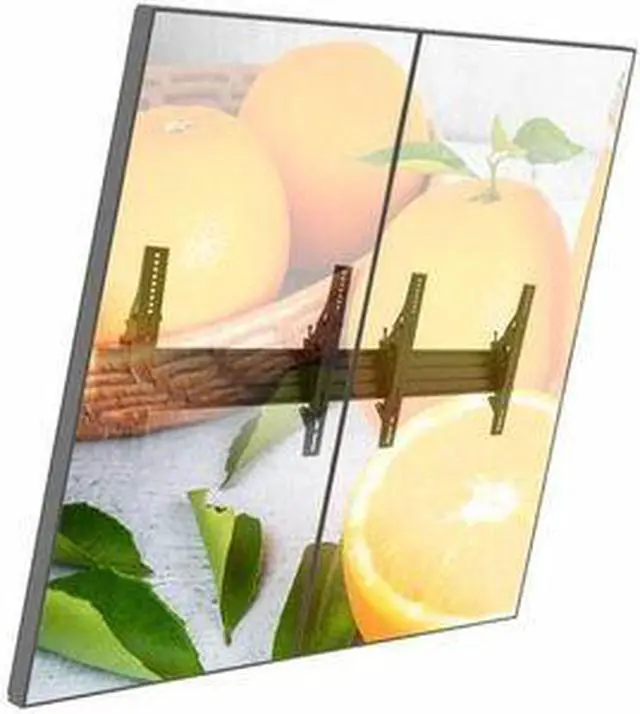 Alt view image 4 of 4 - atdec ADBS-2X1-12TW 2x1 Wall Menu Board Mount