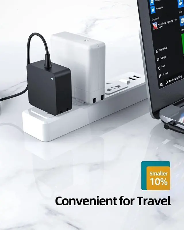 Alt view image 5 of 5 - Charger for Asus Laptop Charger Replacement, Vivobook, Zenbook, (Safety Certified by UL), Round Power Connector, 65W, 45W, 33W