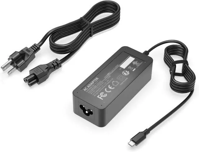 Main image of Fast Charger Fit for Lenovo ThinkPad T14 T14s E14 E15 L14 L15 T15 P14s P15s P16s, T480 T490 T490s T580 T480s, Yoga 7i 9i 6 7 9, X1 Carbon Gen 7-10, T590 T495 E580 E590, 65W 45W USB-C Laptop Adapter