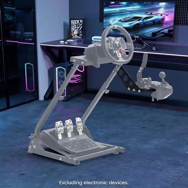 Alt view image 7 of 7 - Minneer Racing Shifter Mounting Bracket Fit for Our Steering Wheel Stand, Gear Lever Mount Accessorie with Mounting Bolts,Supports Simultaneous Installation of Shifter and Handbrake