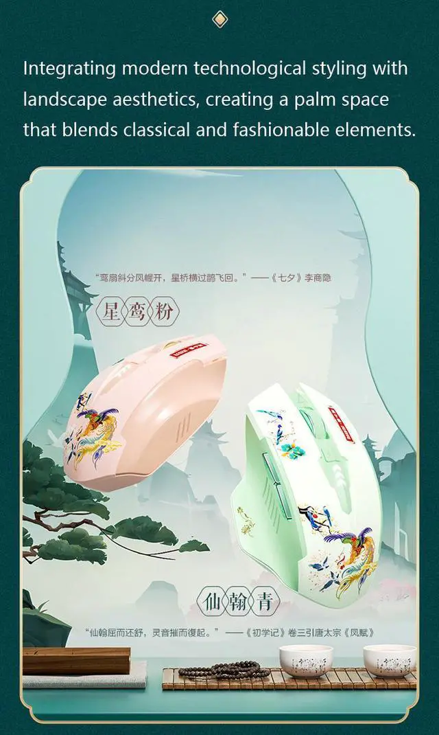 Alt view image 2 of 7 - WSIRAK A10 Bluetooth three modes mice wireless examination gaming mouse silent TYPE-C charging office game mouse Pink