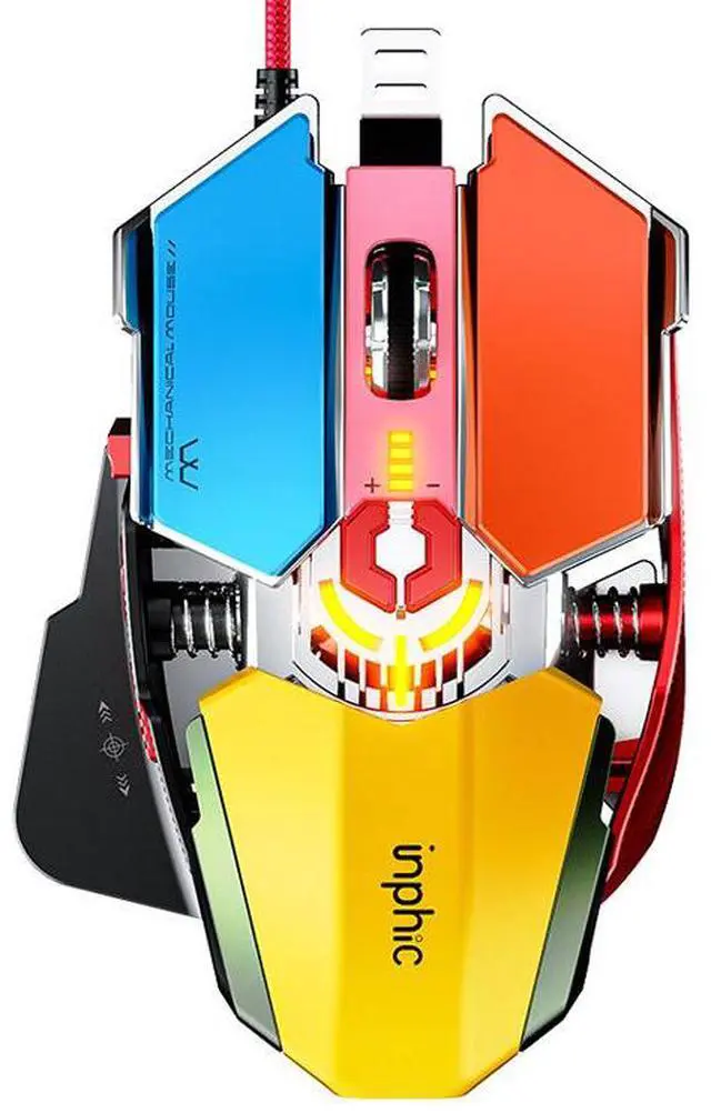 Main image of WSIRAK PG6 Wired Mouse Esports Game Mice Hardware Macro RGB Glowing Mouse Office USB Desktop Laptop Gaming Mouse
