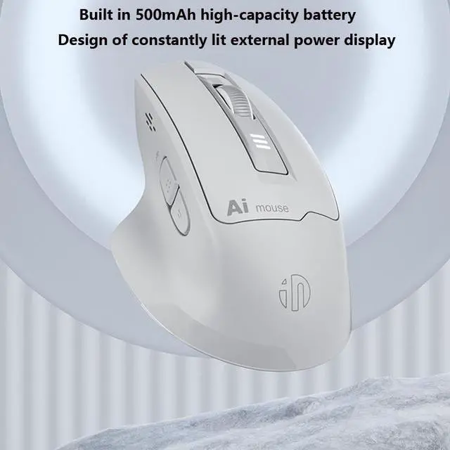 Alt view image 2 of 7 - WSIRAK S6 Rechargeable AI intelligent voice mouse, voice controlled typing mice, wireless Bluetooth dual-mode mouse