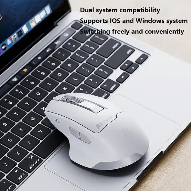 Alt view image 6 of 7 - WSIRAK S6 Rechargeable AI intelligent voice mouse, voice controlled typing mice, wireless Bluetooth dual-mode mouse