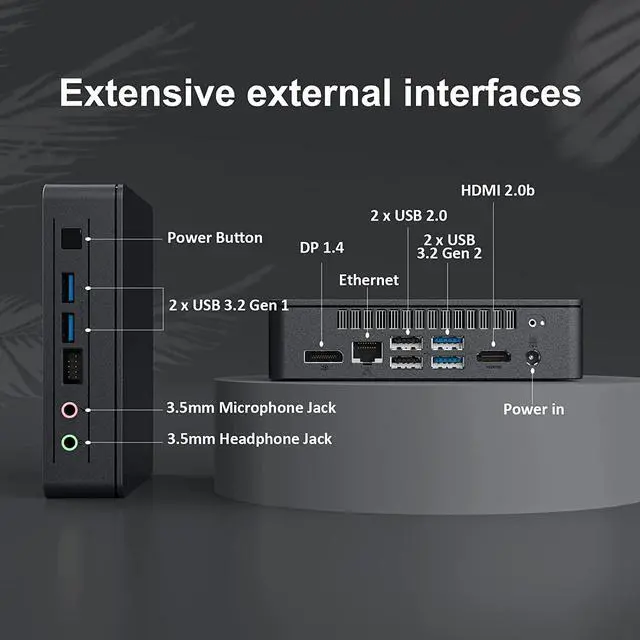 Alt view image 3 of 7 - Intel NUC 11 Essential Atlas Canyon Intel Celeron Processor N4505 NUC11ATKC2 Mini PC 2.0 GHz - 2.9 GHz Burst, 2 core, 2 Thread, 10W,Intel UHD Graphics, 450750MHz Burst (4G RAM 64G SSD)