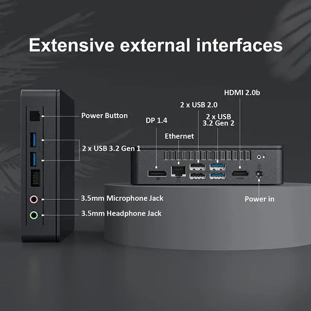 Alt view image 4 of 7 - Intel NUC 11 Essential Atlas Canyon Intel Celeron Processor N4505 NUC11ATKC2 Mini PC 2.0 GHz - 2.9 GHz Burst, 2 core, 2 Thread, 10W,Intel UHD Graphics, 450 750 MHz Burst(8G RAM 512G SSD)
