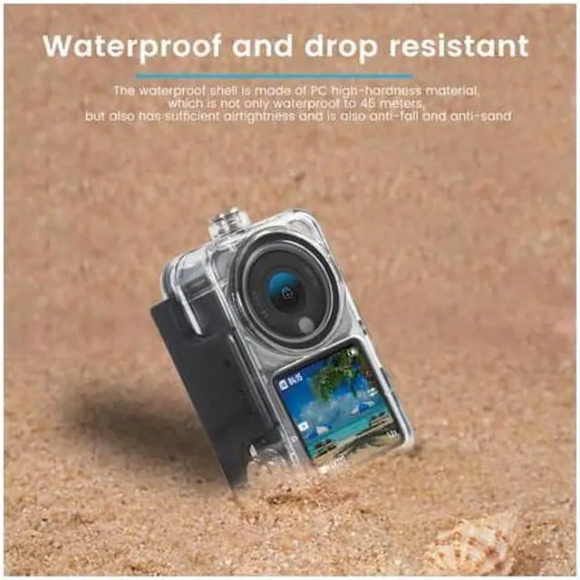 Alt view image 6 of 7 - BONAEVER Waterproof Housing Case Kit For DJI Action 2 Action Camera Accessories Waterproof Cover 45M Diving Housing Protective Shell Dive Case + + Anti-Fog Insert