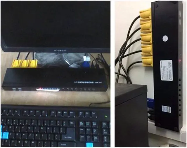 Alt view image 4 of 7 - BONAEVER USB VGA KVM Cable 10 Feet Connect with KVM Switches USB Keyboard / Mouse Cable Monitor Cable 3M