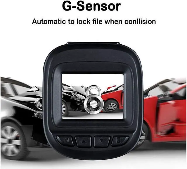 Alt view image 3 of 6 - Dash Cam 1080P Car DVR Dashboard Camera Recorder Full HD with 1.5" LCD Screen 150° Wide Angle Night Vision Loop Recording for Cars