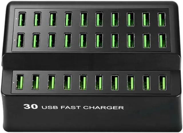 Main image of 180W Multi USB Charger 30 Port USB Fast Charger Quick Charge Portatil, 30 USB Ports Quick Charge Charger Station,EU Plug
