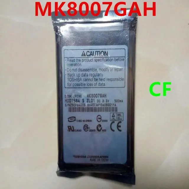 Main image of OwnShoe HDD For 80GB 1.8" CF 50Pin 2MB 4200RPM 8MM For Internal Hard Disk For Notebook HDD For MK8007GAH