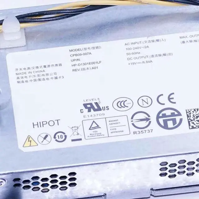 Alt view image 4 of 4 - OwnShoe PSU For Studio 1909 Inspiron One 19  V320 130W Power Supply CPB09-007A HKF1301-3B OT9002 ADP-130BF B H109R Y664P