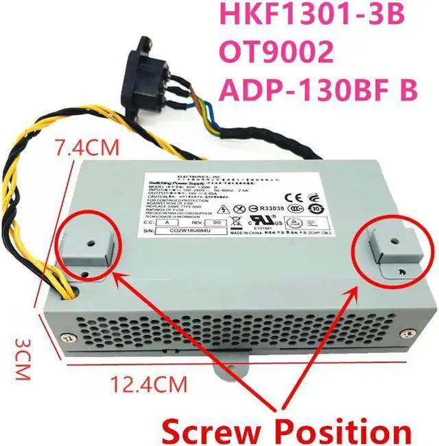 Main image of OwnShoe PSU For A7000 S700 S300 E2600I W4600I 130W Switching Power Supply HKF1301-3B OT9002 ADP-130BF B H109R Y664P