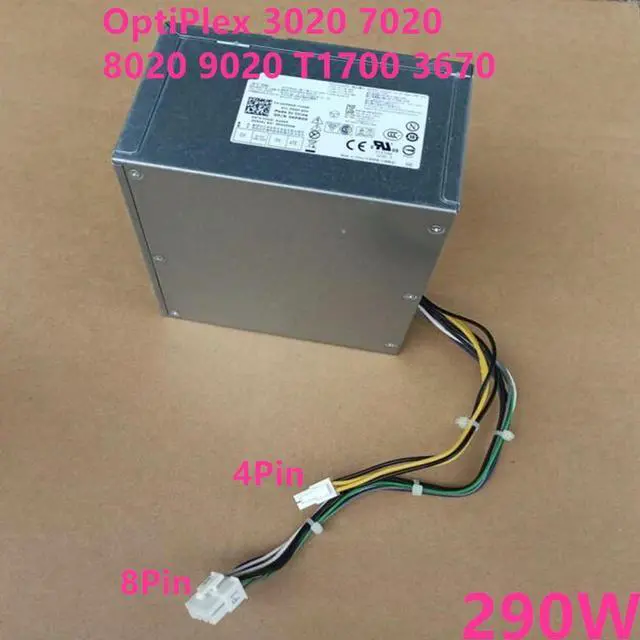 Main image of OwnShoe PSU For OptiPlex 3020 7020 8020 9020 T1700 3670 8Pin 290W Power Supply L290AM-00 776VT RVTHD XFXKX KPRG9 NOKPM