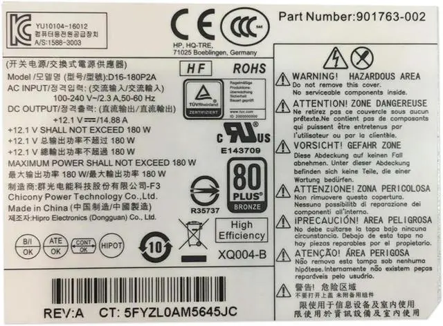 Alt view image 4 of 4 - OwnShoe PSU For 86 280 285 400 600 G1 G2 G3 G4 4Pin 180W Power Supply PA-1181-6HY D16-180P1B PCH023 D16-180P3A D16-180P2A PCG003