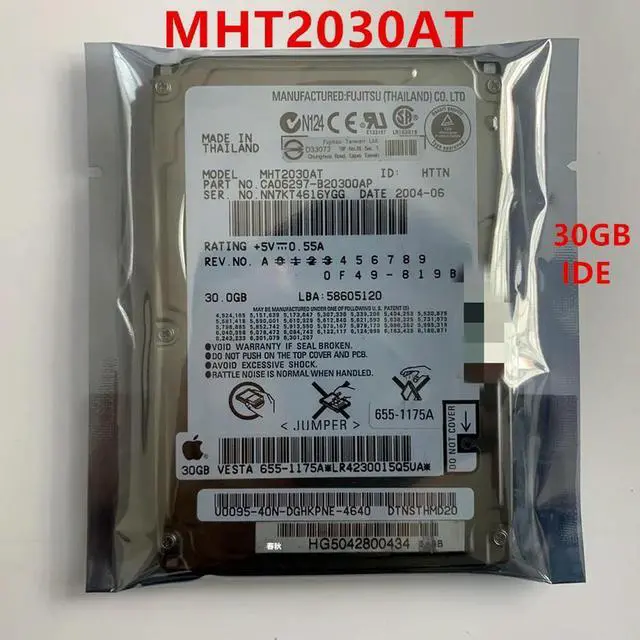 Main image of OwnShoe HDD For Fujitsu 30GB 2.5" IDE 2MB 4200RPM 9.5MM For Internal Hard Disk For Notebook HDD For MHT2030AT