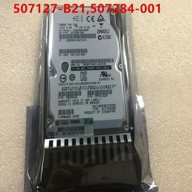 Main image of OwnShoe HDD For 300GB 2.5" SAS 6 Gb/s 8MB 10000RPM For Internal Hard Disk For Server HDD For 507127-B21 507284-001