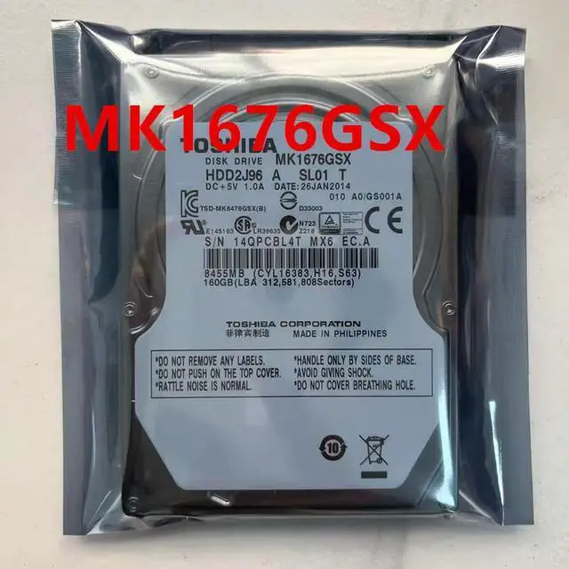 Main image of OwnShoe HDD For 160GB 2.5" SATA 8MB 5400RPM For Internal HDD For Laptop HDD For MK1676GSX