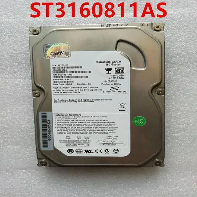 Main image of OwnShoe Almost HDD For 160GB 3.5" SATA 4MB 7200RPM For Internal HDD For Desktop HDD For ST3160811AS