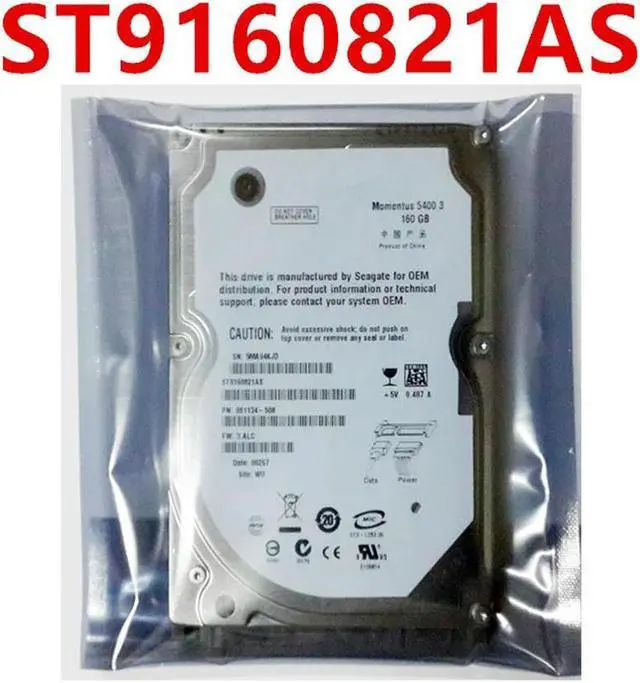 Main image of OwnShoe HDD For 160GB 2.5" SATA 8MB 5400RPM For Internal HDD For Laptop HDD For ST9160821AS