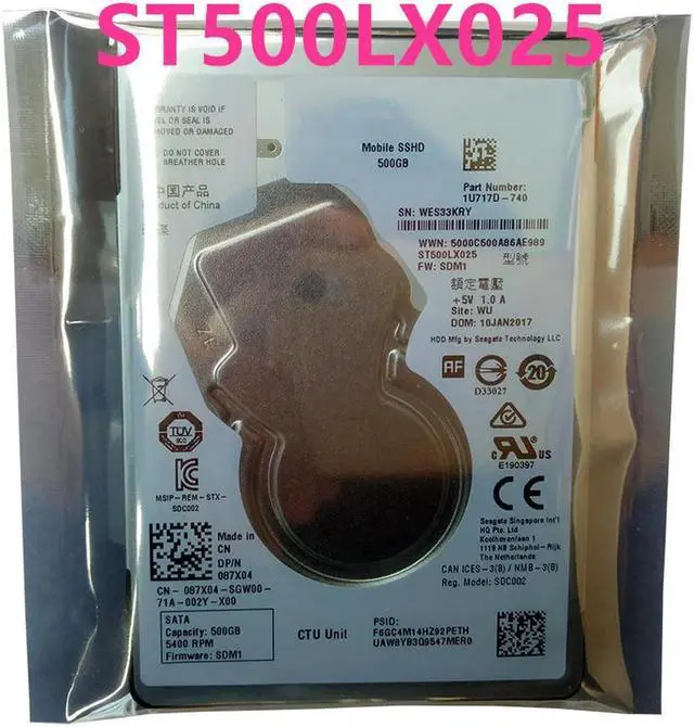 Main image of OwnShoe SSHD For 500GB 2.5" SATA 128MB 5400RPM For Internal Hard Disk For Notebook HDD For ST500LX025